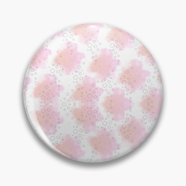 Item preview, Pink Echoes in Motion , Pink Watercolor Blotches with Floating Circles designed and sold by MayaMaliStudio.