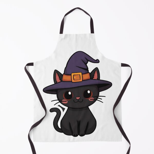 Item preview, Spooky Cute Black Cat with Witch Hat – Magical Halloween Aesthetic designed and sold by Lu7u.