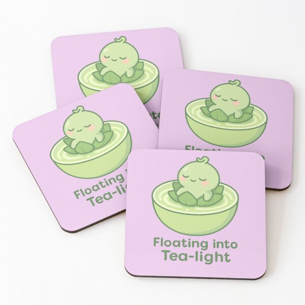 Item preview, Cute Matcha Leaf Character in Teacup – Calming Tea Aesthetic Gift for Plant Lovers designed and sold by kakaworld.