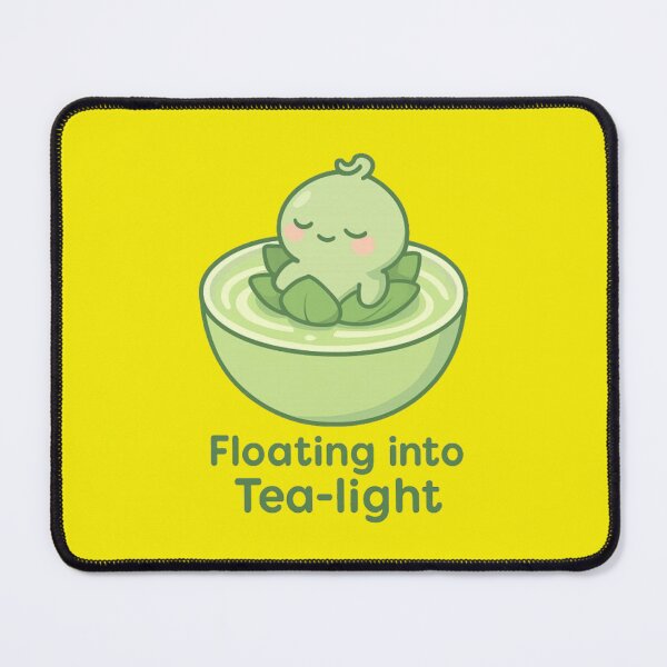 Item preview, Cute Matcha Leaf Character in Teacup – Calming Tea Aesthetic Gift for Plant Lovers designed and sold by kakaworld.