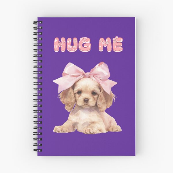 Item preview, cute puppy with pink bow designed and sold by Mauswohn.