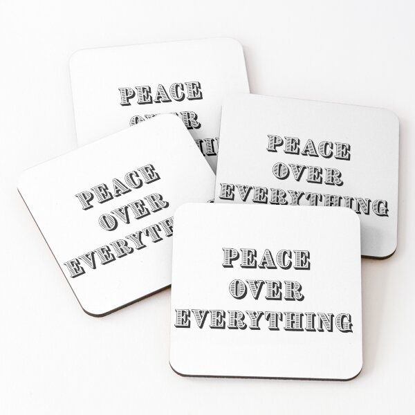 Item preview, Peace Over Everything – Powerful Minimalist Statement Design designed and sold by Uceepeace.