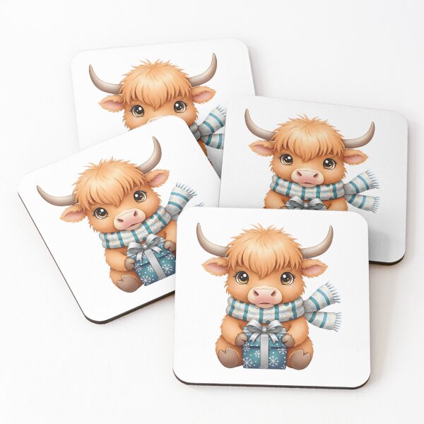 Item preview, Cozy Highland Cow Christmas Gift  designed and sold by debbiedoodarday.