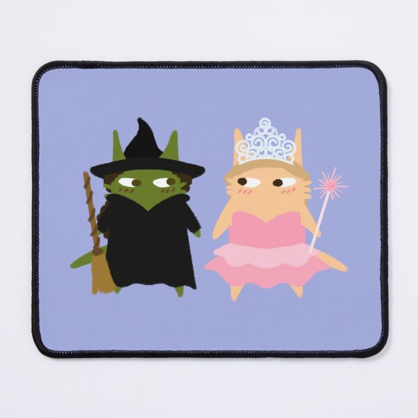 Item preview, glinda and elphaba gelphie wicked musical as cats furtoon series designed and sold by Kyna Arts.