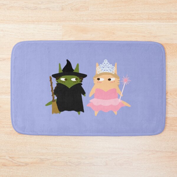 Item preview, glinda and elphaba gelphie wicked musical as cats furtoon series  designed and sold by Kyna Arts.