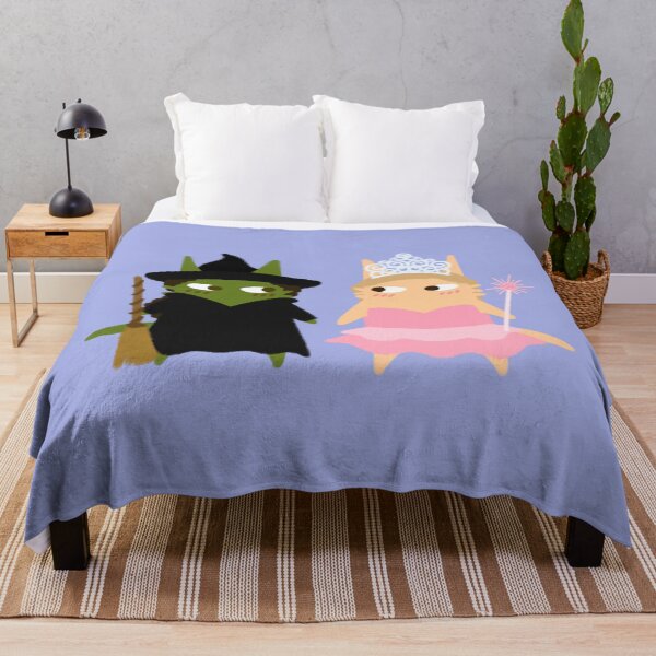Item preview, glinda and elphaba gelphie wicked musical as cats furtoon series  designed and sold by Kyna Arts.