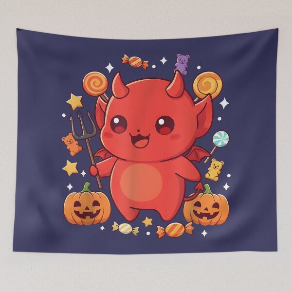 Item preview, halloween horror Cute Cartoon Halloween Devil designed and sold by Uglyandcute.