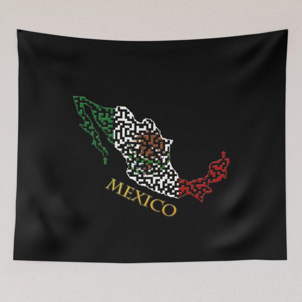 Item preview, Mexico Outline Maze & Labyrinth designed and sold by gorff.