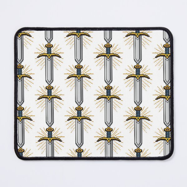 Item preview, A holy sword with a golden aura in pixel art. designed and sold by Piotrek0001.