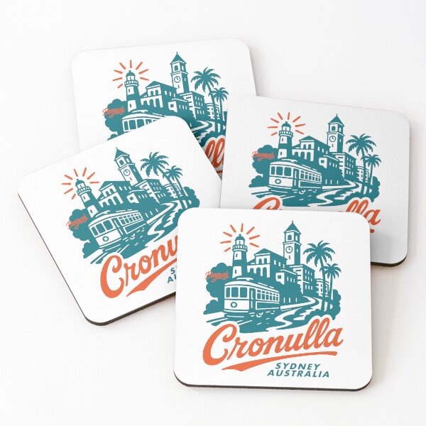 Item preview, Cronulla Coastal Skyline Hand Lettering designed and sold by Boogosh.