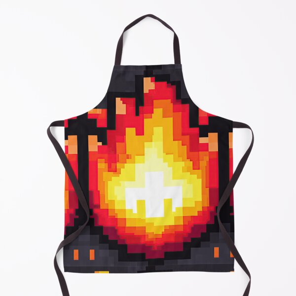 Artikelvorschau, Ein feuriges Flammensymbol im Retro-Pixel-Art-Stil. entworfen und verkauft von Piotrek0001.