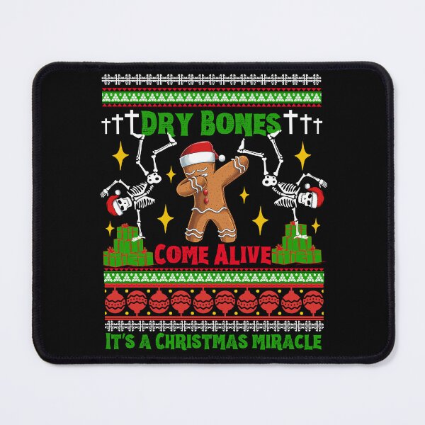 Item preview, Religious Ugly Sweater Skeleton Dry Bones Come Alive Jesus It's a Christmas Miracle designed and sold by Forevermore.