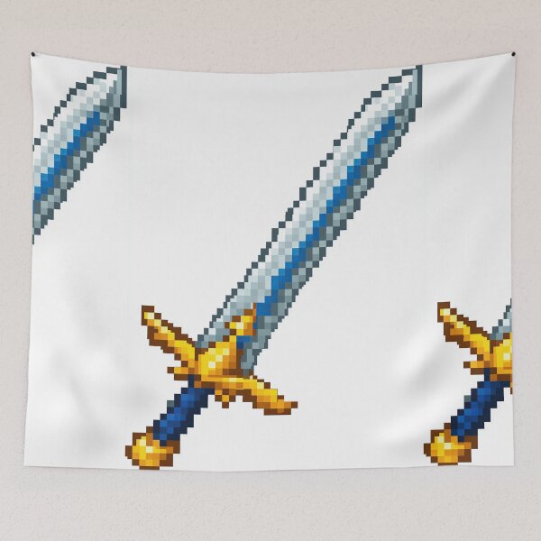 Item preview, A longsword with a golden hilt in pixel art. designed and sold by Piotrek0001.