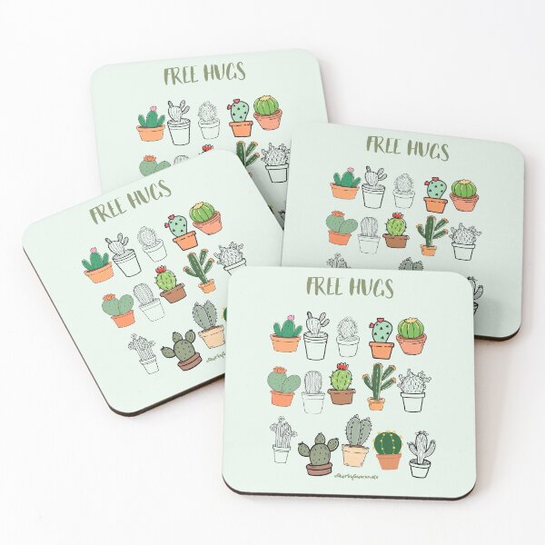 Item preview, Free Hugs | Cacti designed and sold by QuirkyGuacamole.