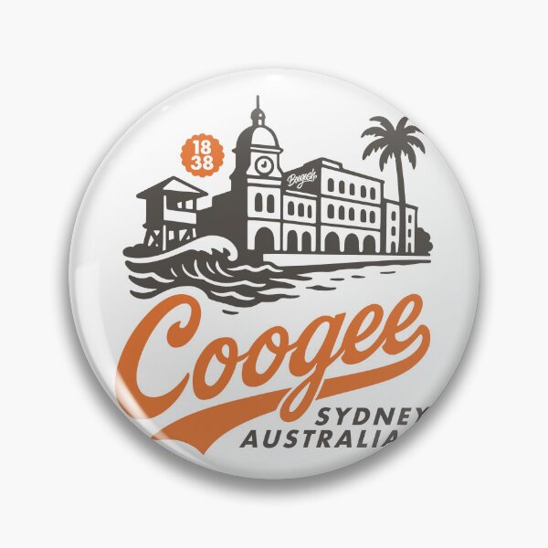 Item preview, Coogee Sydney Vintage Skyline Lettering designed and sold by Boogosh.