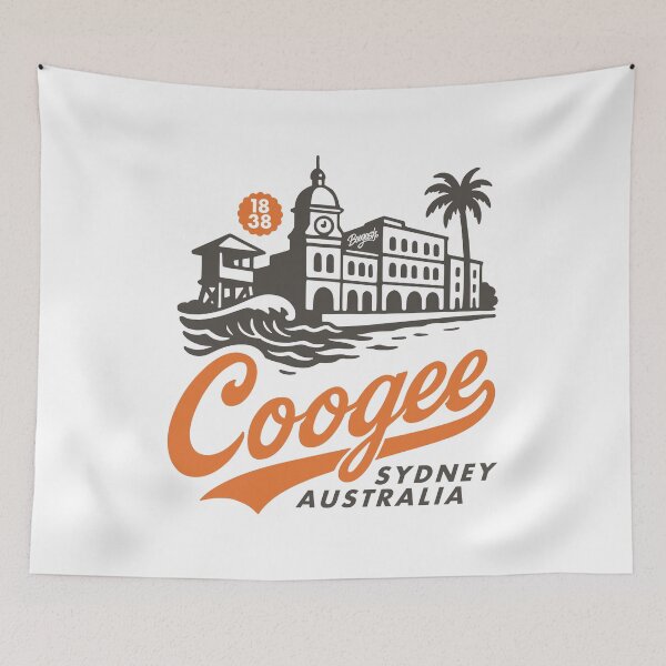 Item preview, Coogee Sydney Vintage Skyline Lettering designed and sold by Boogosh.