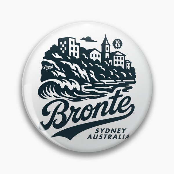 Item preview, Bronte Sydney Hand Lettering Skyline designed and sold by Boogosh.