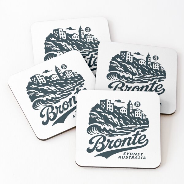 Item preview, Bronte Sydney Hand Lettering Skyline designed and sold by Boogosh.