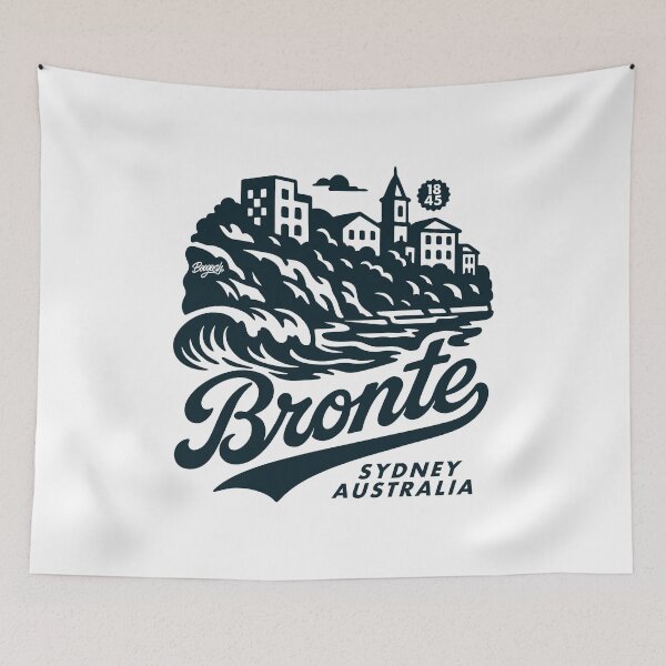 Item preview, Bronte Sydney Hand Lettering Skyline designed and sold by Boogosh.