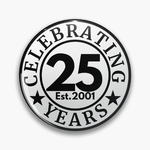 Item preview, Celebrating 25 Years | 2001 Birthday Anniversary Milestone Design designed and sold by highflycrafts.
