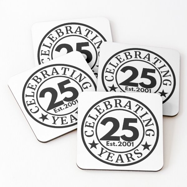 Item preview, Celebrating 25 Years | 2001 Birthday Anniversary Milestone Design designed and sold by highflycrafts.
