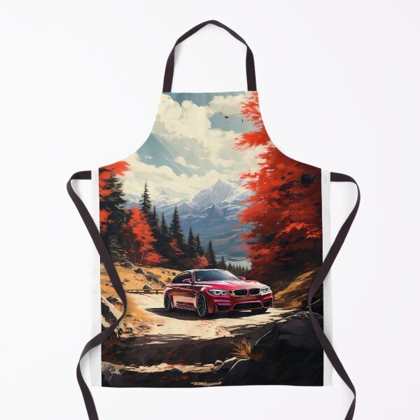 Item preview, Powerful Coupe Cruises Amid Vibrant Red Forest And Peaks designed and sold by RevUpDesign.