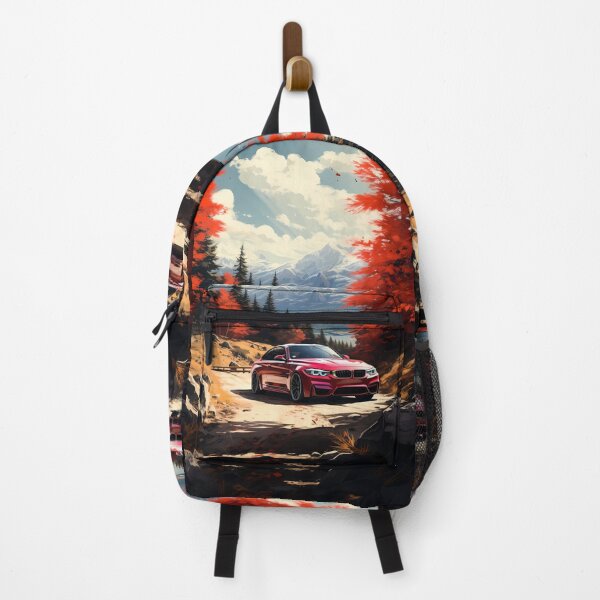 Item preview, Powerful Coupe Cruises Amid Vibrant Red Forest And Peaks designed and sold by RevUpDesign.