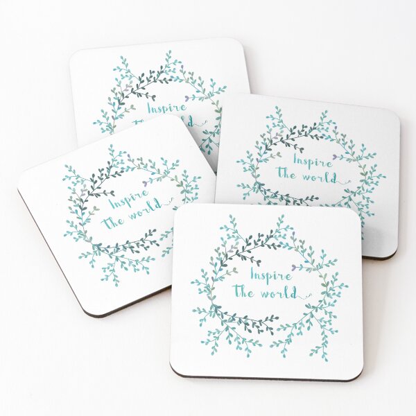 Item preview, Inspire The World Floral Wreath designed and sold by capricedefille.