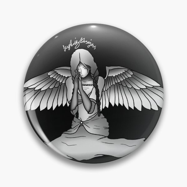Item preview, Praying Angel Illustration designed and sold by leydalizdesigns.