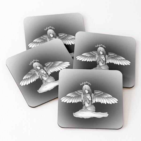 Item preview, Praying Angel Illustration designed and sold by leydalizdesigns.