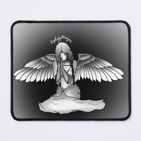 Item preview, Praying Angel Illustration designed and sold by leydalizdesigns.