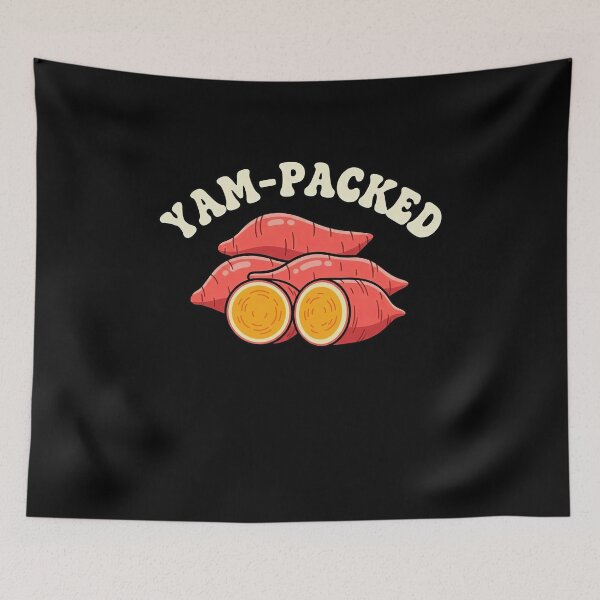 Item preview, Yam Packed Thanksgiving Food Pun Sweet Potato Humor designed and sold by elderberry.