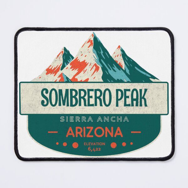 Item preview, Sombrero Peak, Sierra Ancha, Arizona, Mountain Design designed and sold by Wanderful-roads.