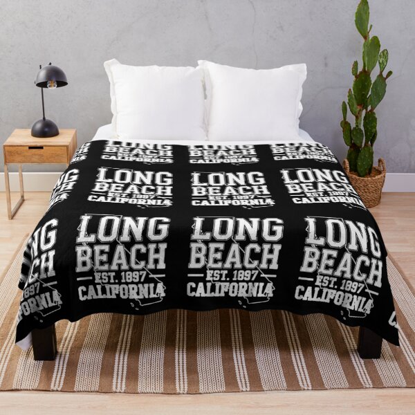 Item preview, Long Beach California Vintage Retro Coastal Typography 2025 designed and sold by someraargelia.