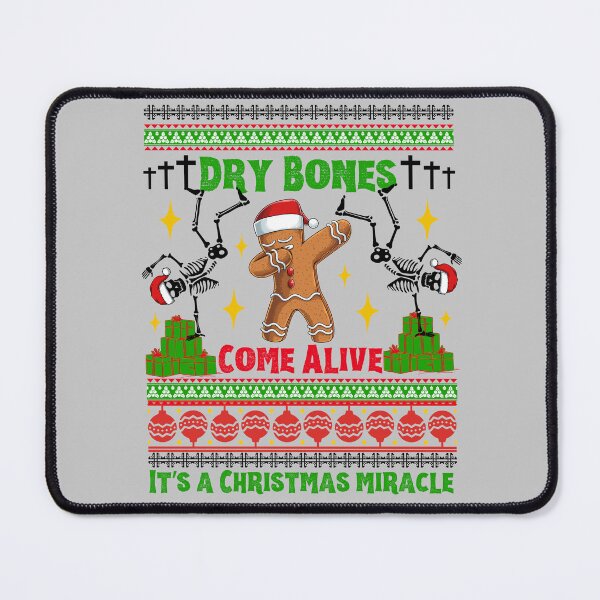 Item preview, vReligious Ugly Sweater Skeleton Dry Bones Come Alive Jesus It's a Christmas Miracle designed and sold by Forevermore.