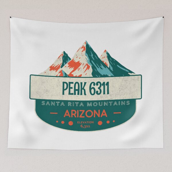 Item preview, Peak 6311, Santa Rita Mountains, Arizona, Mountain Design designed and sold by Wanderful-roads.