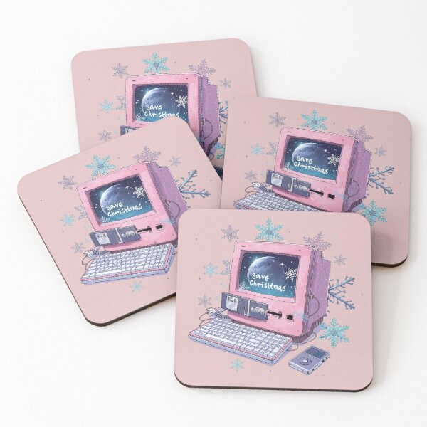 Item preview, Save Christmas – Y2K Pink Computer Retro Aesthetic Tee designed and sold by calm-style.