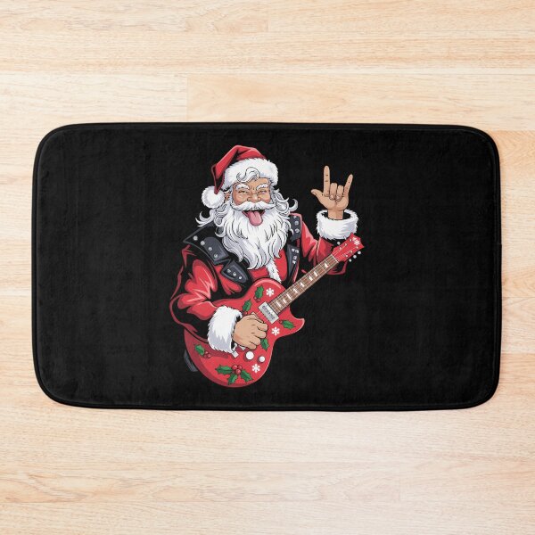 Item preview, Christmas Santa Claus Guitar Player designed and sold by cosmicncozyS.