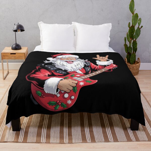 Item preview, Christmas Santa Claus Guitar Player designed and sold by cosmicncozyS.