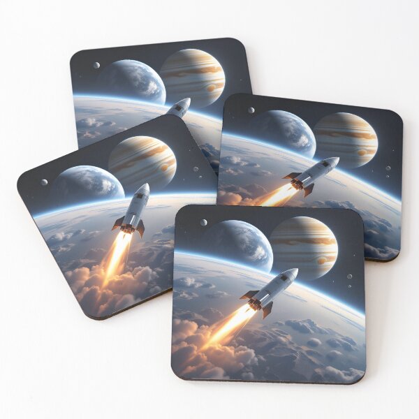 Item preview, SpaceX Clip Art - Moon, Mars, Jupiter Moons, Asteroid Belt Expansion designed and sold by mierkuhviezdam.