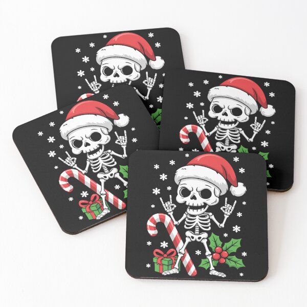 Item preview, Christmas Skeleton Santa Rock Xmas designed and sold by savrmiller.