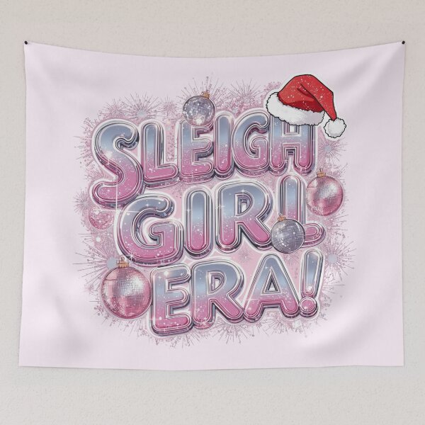 Item preview, Sleigh Girl Era – Pink Y2K Christmas Pop Culture Tee designed and sold by calm-style.