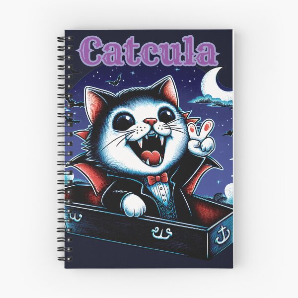 Item preview, Cat Catcula Boo Vampire Cat Halloween designed and sold by HappyHavenStu.
