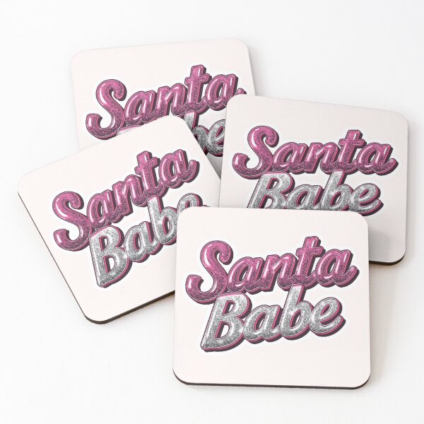Item preview, Santa Babe – Pink Glitter Y2K Christmas Graphic Tee designed and sold by calm-style.