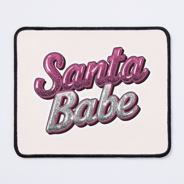 Item preview, Santa Babe – Pink Glitter Y2K Christmas Graphic Tee designed and sold by calm-style.