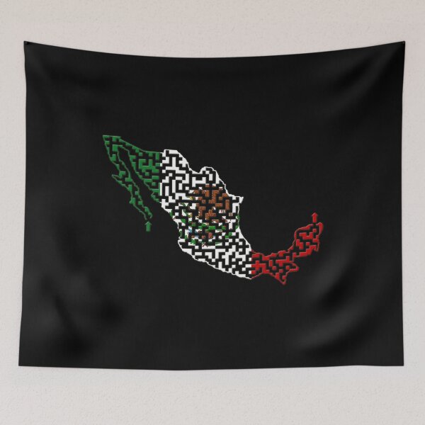 Item preview, Mexico Outline Maze & Labyrinth designed and sold by gorff.