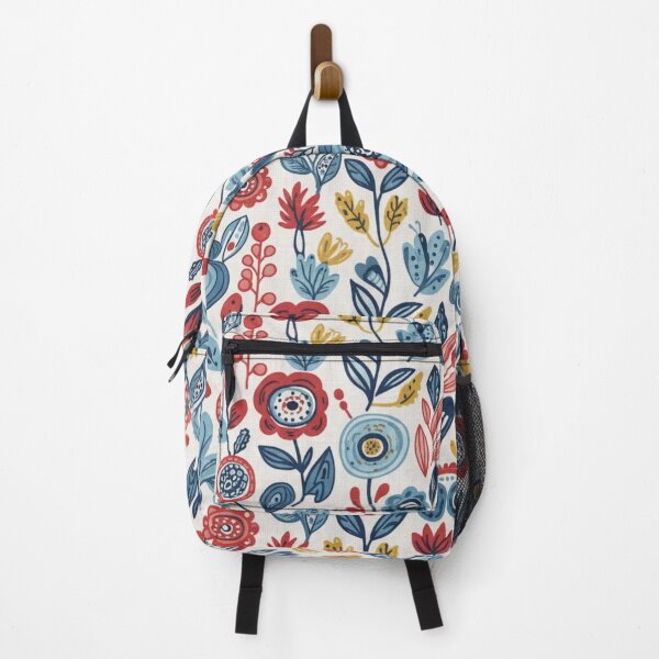 Item preview, Whimsical Scandinavian Floral Seamless Pattern - Hand-Drawn Flowers & Leaves designed and sold by HolmeProud.