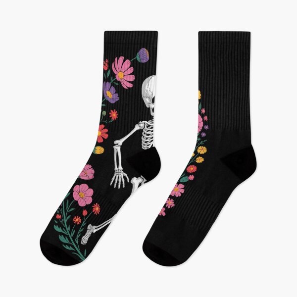 Item preview, Floral Skeleton Funny Goth Halloween designed and sold by savrmiller.