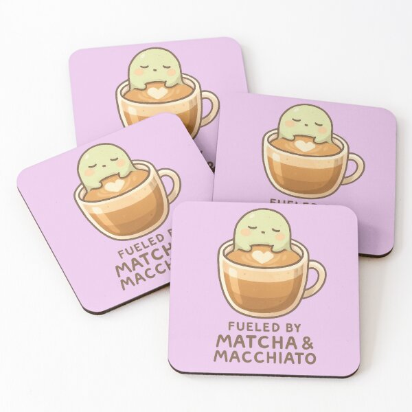 Item preview, Cute Matcha Macchiato Creature – Cozy Coffee Lover Gift for Tea Fans designed and sold by kakaworld.