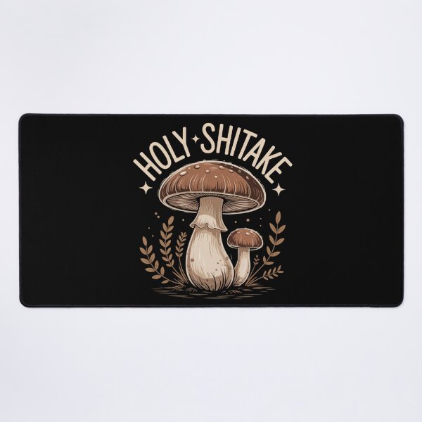 Item preview, Holy Shitake Mushroom Funny Pun Cottagecore Nature Fungus designed and sold by Inky Atlas.